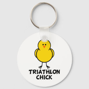 Triathlon-Küken Schlüsselanhänger