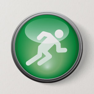 Triathlon LAUFrennen-Tagesknopf Button