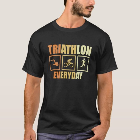 Triathlon-Lehrer für Triathleten-Trainer T-Shirt (Vorderseite)