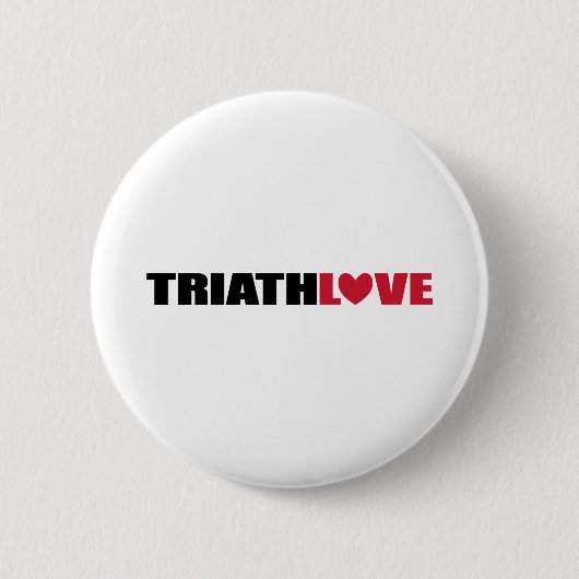 Triathlon-Liebe für Schwimmer, Radfahrer und Läufe Button (Vorderseite)