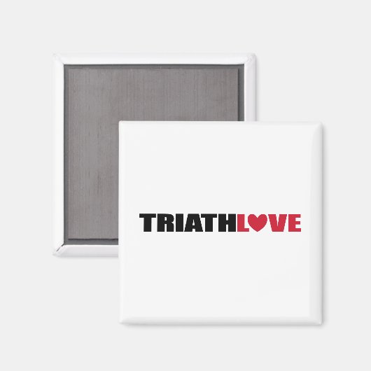 Triathlon-Liebe für Schwimmer, Radfahrer und Läufe Magnet (Vorderseite/Rückseite)
