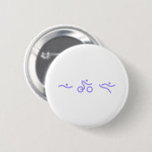 Triathlon-lila Logo Button (Vorne & Hinten)