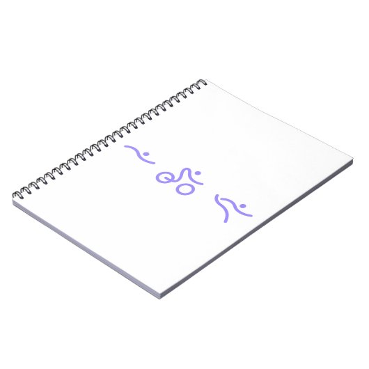 Triathlon-lila Logo Notizblock (Linke Seite)