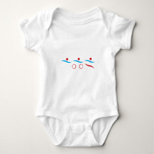 Triathlon-Logo Baby Strampler