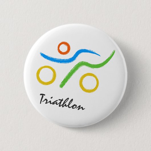 Triathlon-Logo Button (Vorderseite)