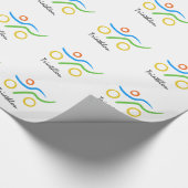 Triathlon-Logo Geschenkpapier (Ecke)