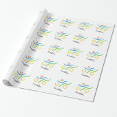 Triathlon-Logo Geschenkpapier (Ungerollt)