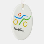 Triathlon-Logo Keramikornament (Rechts)