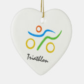 Triathlon-Logo Keramikornament (Rechts)