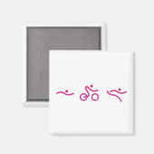 Triathlon-Logo Magnet (Vorderseite/Rückseite)