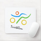 Triathlon-Logo Mousepad (Mit Mouse)