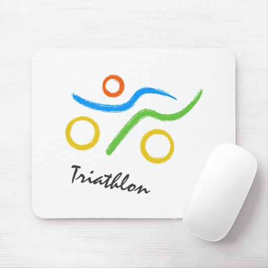 Triathlon-Logo Mousepad (Mit Mouse)