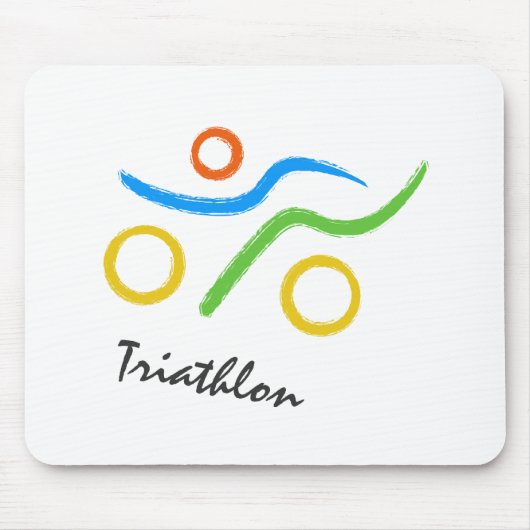 Triathlon-Logo Mousepad (Vorne)