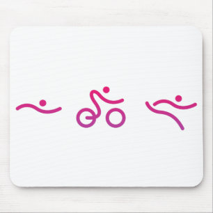 Triathlon logo mousepad