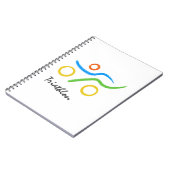 Triathlon-Logo Notizblock (Linke Seite)