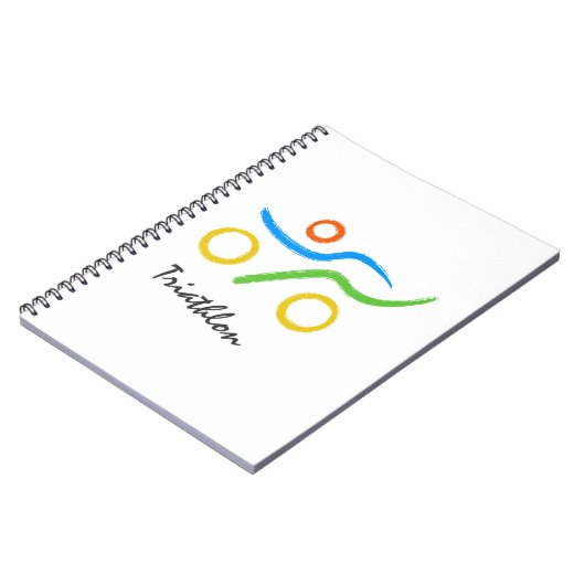 Triathlon-Logo Notizblock (Linke Seite)