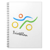Triathlon-Logo Notizblock (Vorderseite)