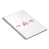 Triathlon-Logo Notizblock (Rechte Seite)