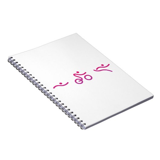 Triathlon-Logo Notizblock (Rechte Seite)