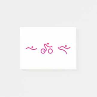 Triathlon-Logo Post-it Klebezettel