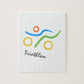 Triathlon-Logo Puzzle (Vertikal)