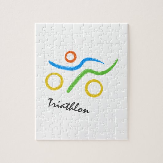 Triathlon-Logo Puzzle (Vertikal)