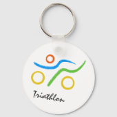 Triathlon-Logo Schlüsselanhänger (Vorderseite)