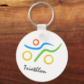 Triathlon-Logo Schlüsselanhänger (Vorderseite)