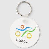 Triathlon-Logo Schlüsselanhänger (Vorderseite)