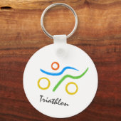 Triathlon-Logo Schlüsselanhänger (Vorderseite)