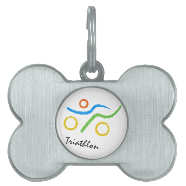 Triathlon-Logo Tiermarke (Vorderseite)