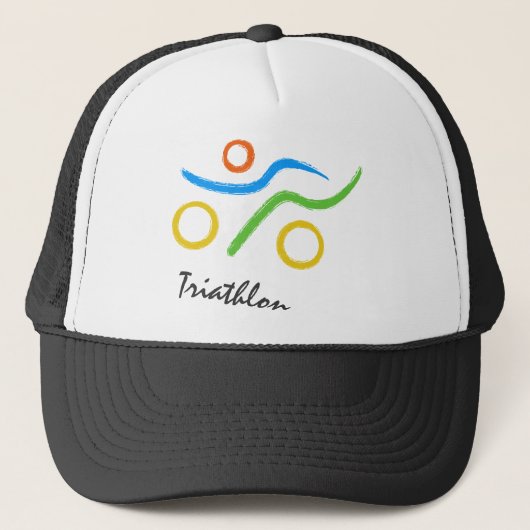 Triathlon-Logo Truckerkappe (Vorderseite)