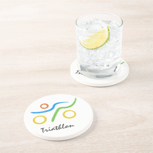 Triathlon-Logo Untersetzer (Seite)