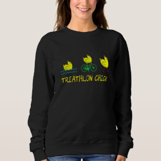 Triathlon Mädchen Laufen Radfahren Schwimmen Triat Sweatshirt