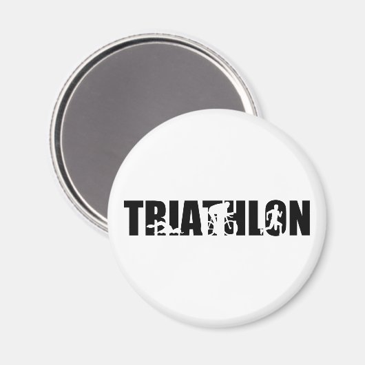 Triathlon Magnet (Vorderseite/Rückseite)