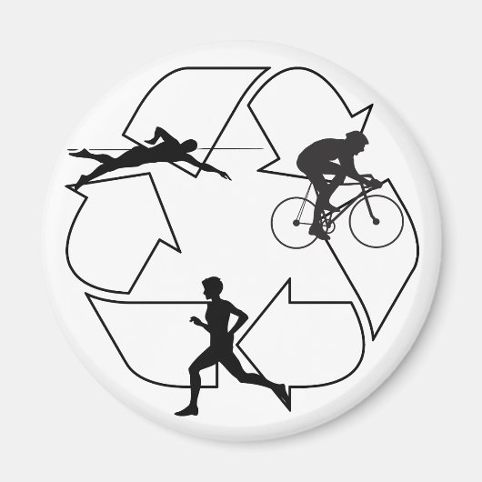Triathlon Man Magnet (Vorne)