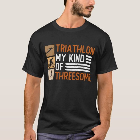 Triathlon Meine Art Drohnen - Triathlon T-Shirt (Vorderseite)