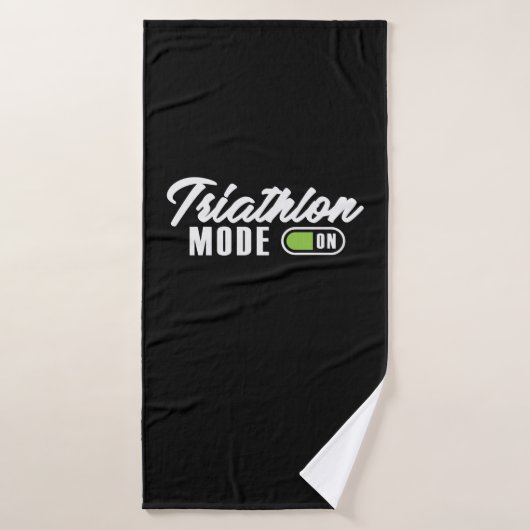Triathlon Mode On Badehandtuch (Badehandtuch)