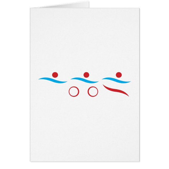 Triathlon modernes cooles Logo (Vorne)