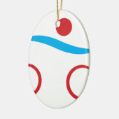 Triathlon modernes cooles Logo Keramikornament (Links)