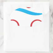 Triathlon modernes cooles Logo Ovaler Aufkleber (Tasche)