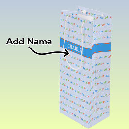 Triathlon-Muster-individuelle Name Geschenktüte Für Weinflaschen
