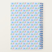 Triathlon-Muster schwimmen Fahrrad laufen Slogan Notizblock (Rückseite)