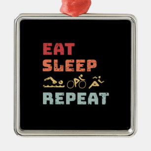 Triathlon Ornament Aus Metall