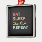 Triathlon Ornament Aus Metall (Links)