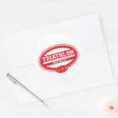 Triathlon Oval Runder Aufkleber (Umschlag)