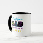 Triathlon Papa wie ein normaler Vater, aber cooler Tasse (Vorderseite Links)