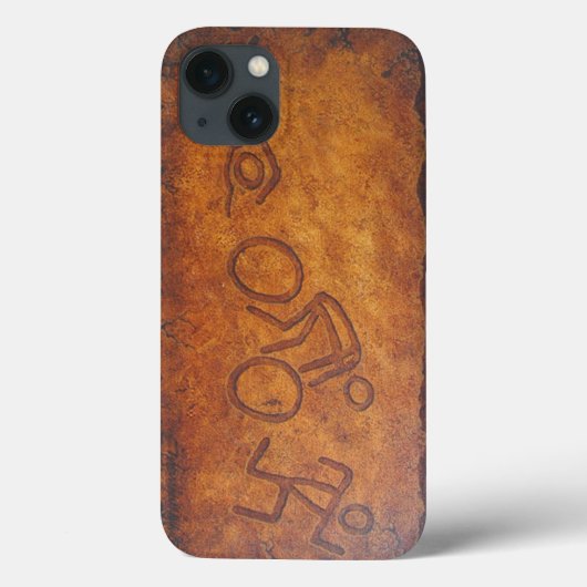 Triathlon Petroglyph Case-Mate iPhone Hülle (Rückseite)