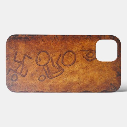Triathlon Petroglyph Case-Mate iPhone Hülle (Rückseite (Horizontal))