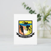 Triathlon Postkarte (Stehend Vorderseite)